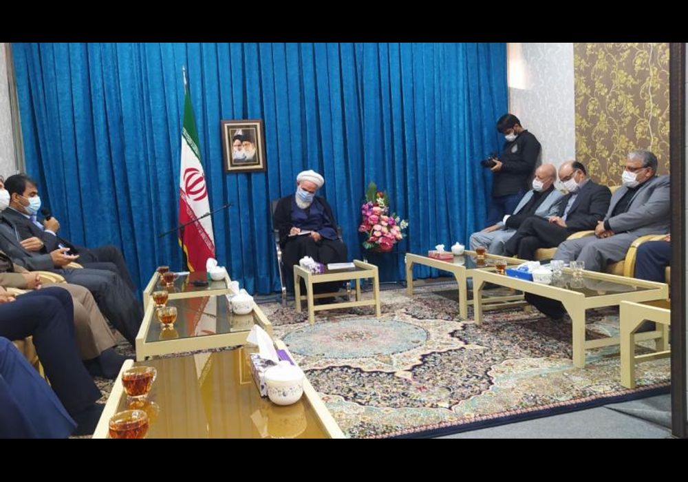 غریب پور در دیدار با امام جمعه کاشان