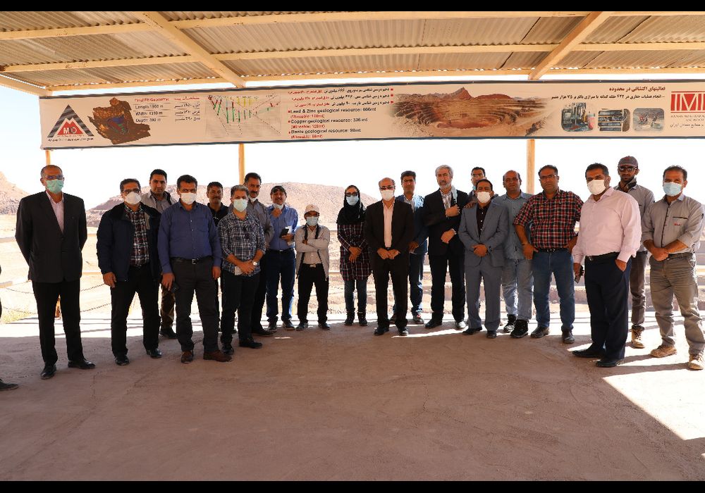 بازدید روسای نطام مهندسی از مجتمع معدنی مهدی آباد