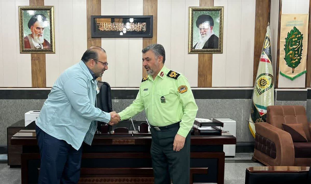دیدار مدیر عامل فولاد خوزستان و نیروی انتظامی