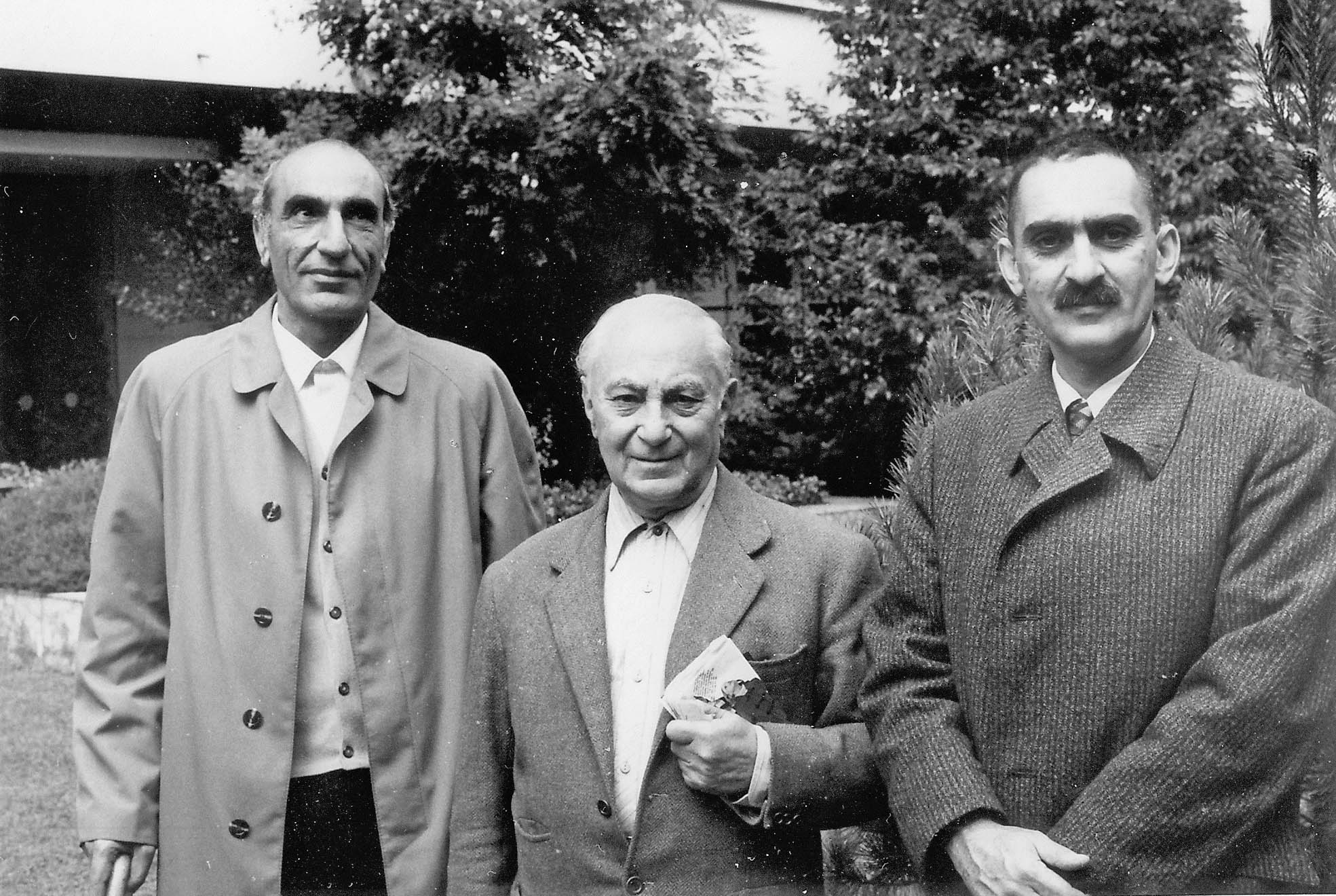 ایرج-افشار-محمد-ابراهیم-باستانی-و-محمد-علی-جمالزاده