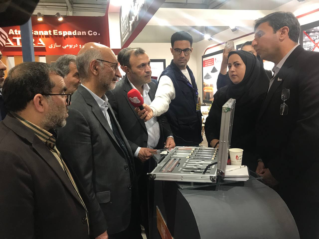 بازدید موثقی نیا از نمایشگاه فولاد