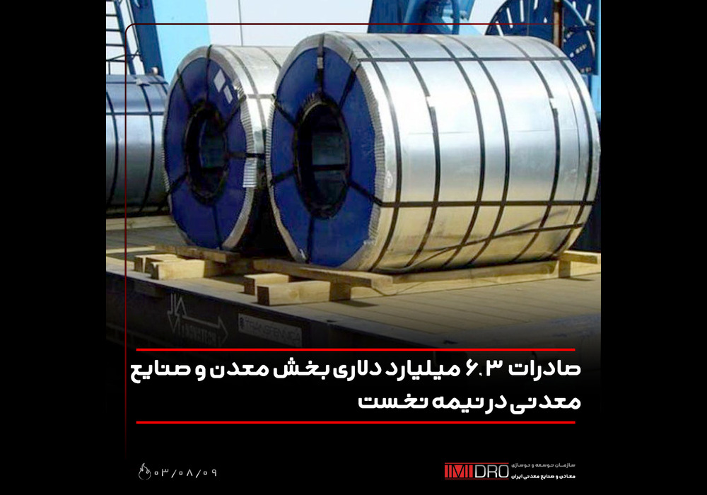صادرات بخش معدن
