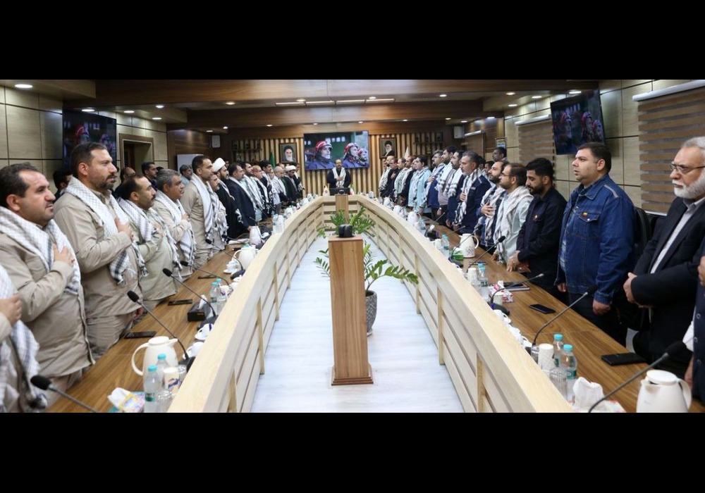 دیدار امین ابراهیمی با بسیجیان