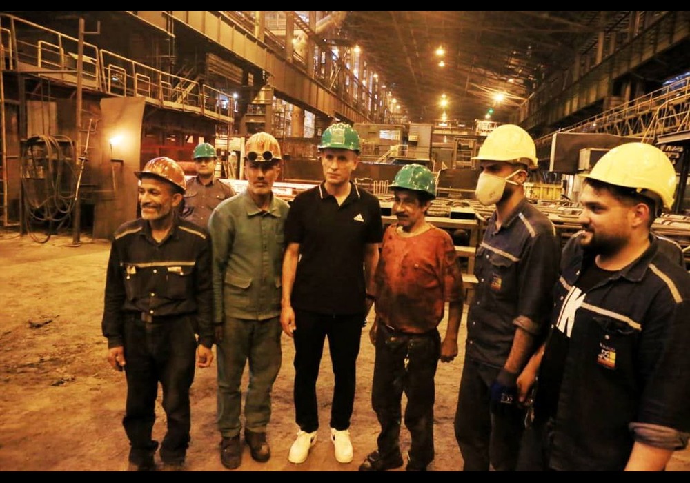 دیدار تیم فولاد خوزستان از خط تولید
