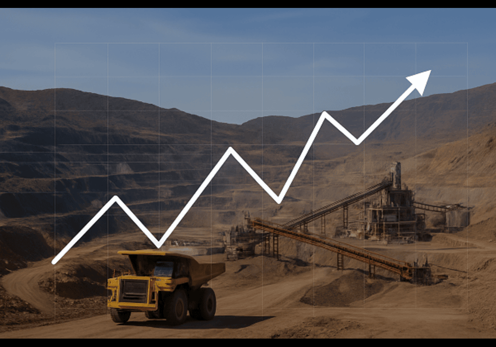 رشد سالانه تولید و فروش معدن